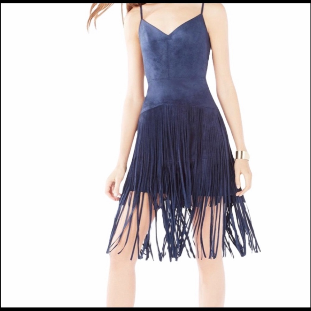 BCBG MAXAZARIA Evin Fringe Dress